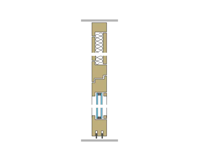 33 Glaspendeltüre