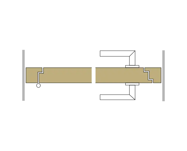 83 Glaspendeltüre