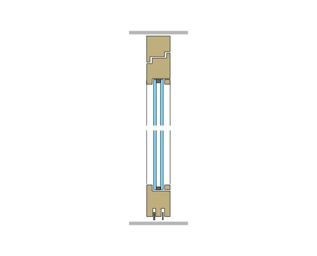 31 Grafik Einschlage Türe mit Aluminium Zarge Raumhoch