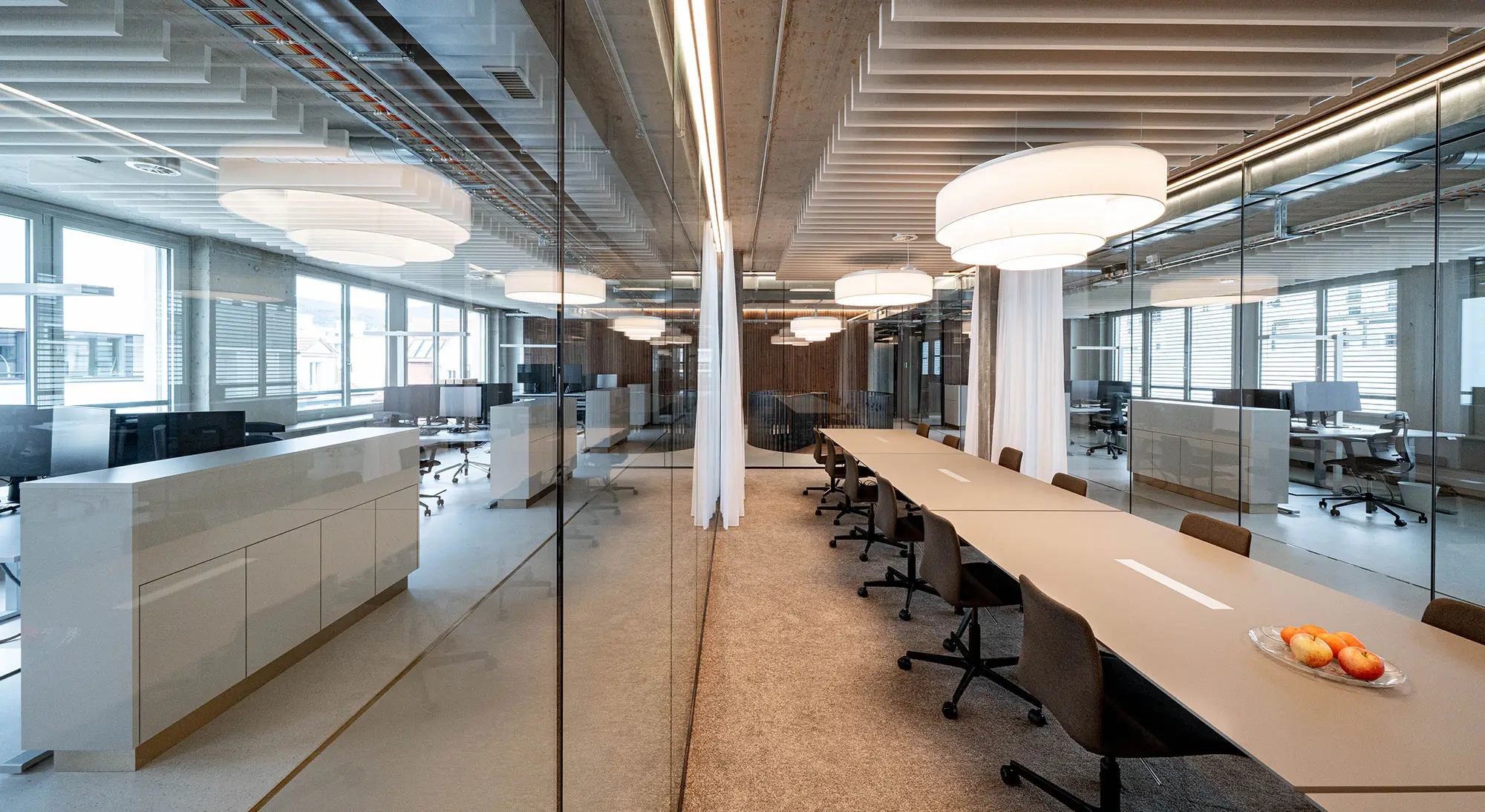 Cloison métallique Schwab 20 chez l'entreprise « die Mobiliar »