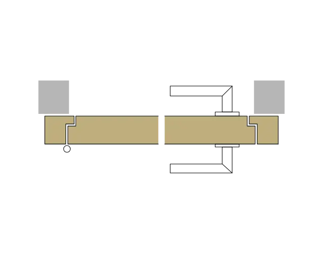 76 Metallzarge mit Glasoblicht