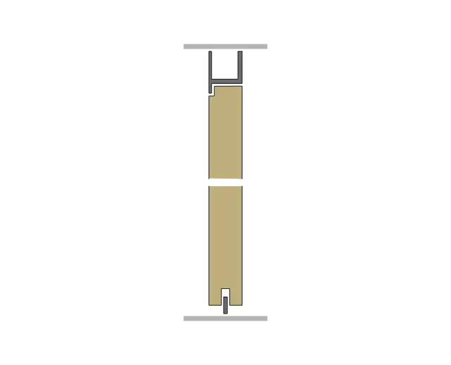 57 Glaspendeltüre