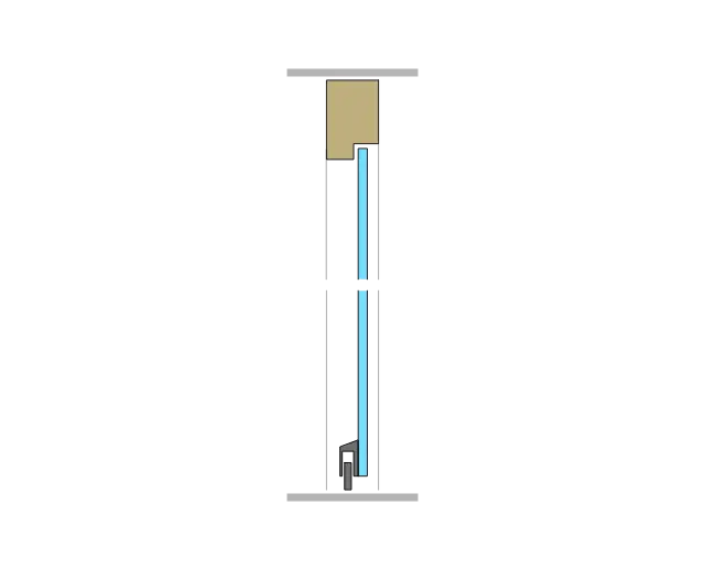5 Metallzarge mit Glasoblicht