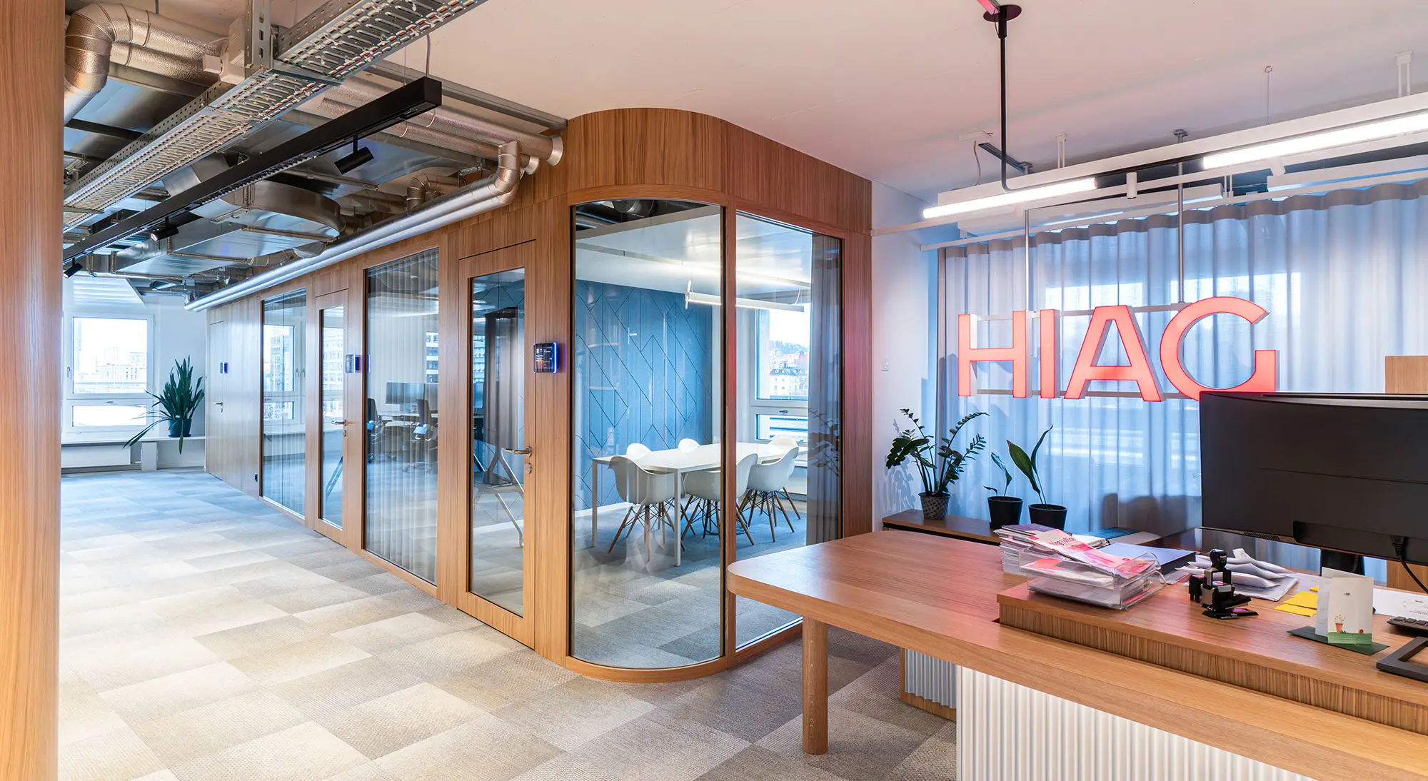 Schwab 58 Holztrennwand in HIAG, Zürich