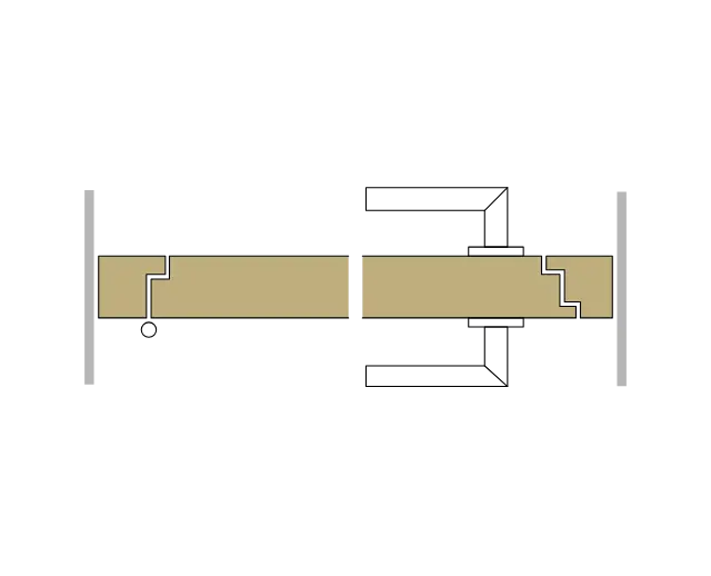 62 Metallzarge, raumhoch