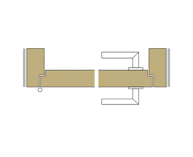 66 Metallzarge mit Glasoblicht