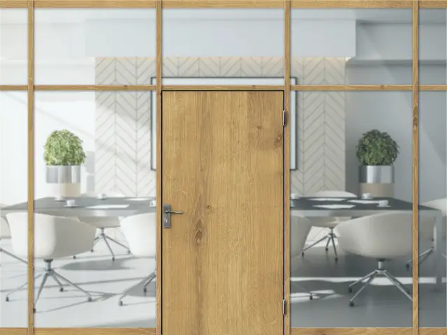 Grafik Holz Volltüren Glasoblicht