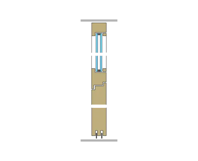 56 Glaspendeltüre