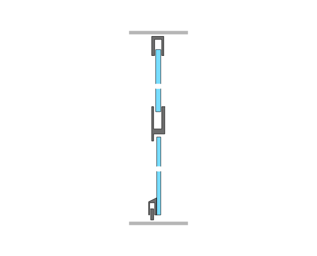1 Grafik Einschlage Türe mit Aluminium Zarge Raumhoch