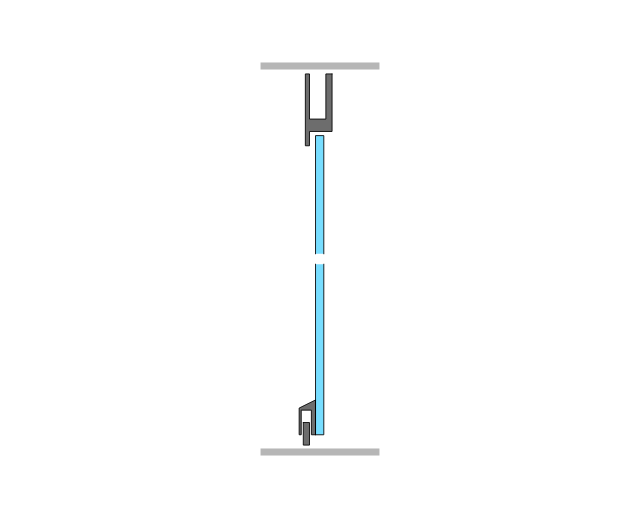 2 Glaspendeltüre