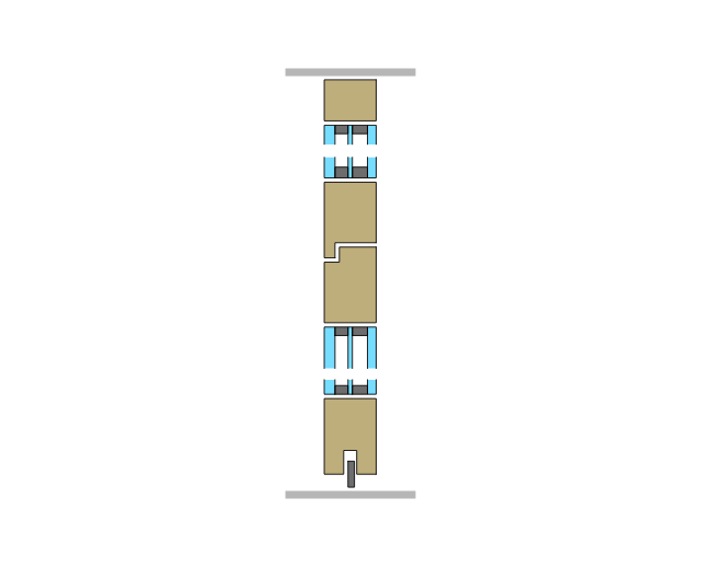 42 Glaspendeltüre