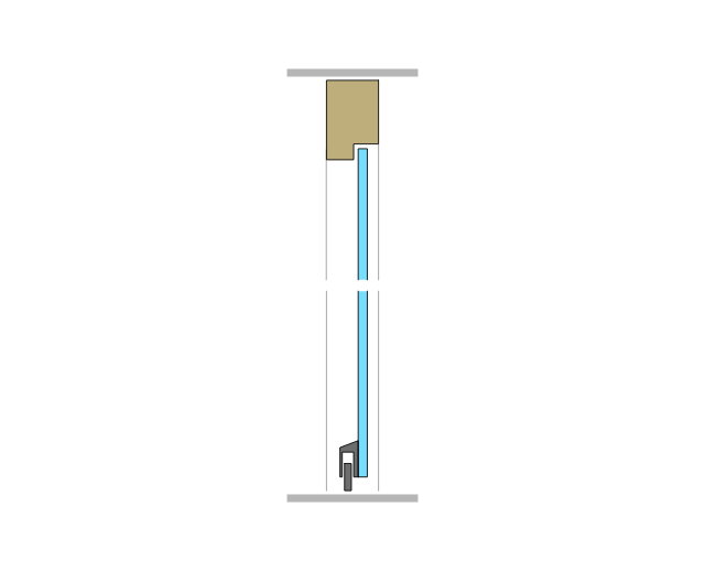 5 Metallzarge mit Glasoblicht