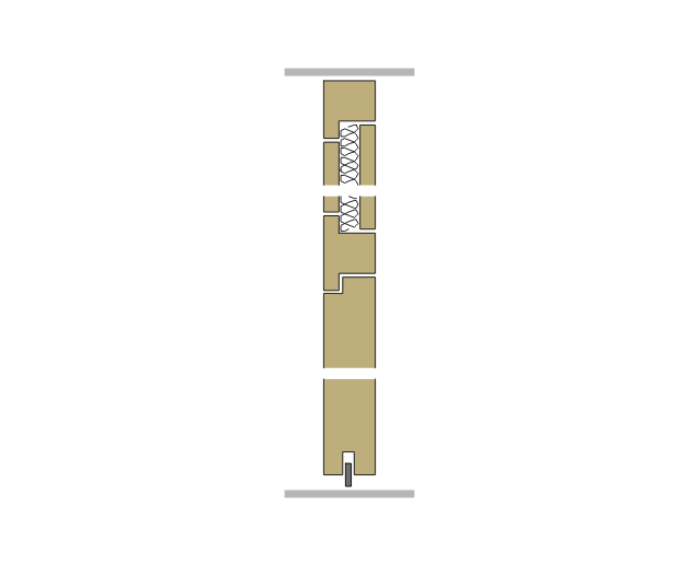 54 Glaspendeltüre