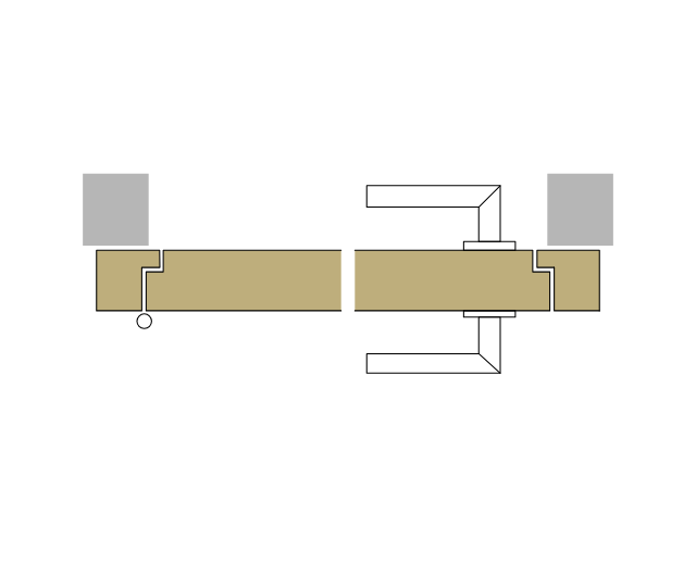 76 Metallzarge mit Glasoblicht