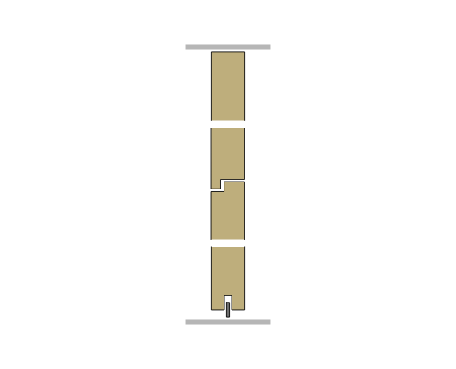 79 Glaspendeltüre