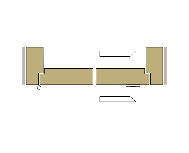 87 Metallzarge mit Glasoblicht